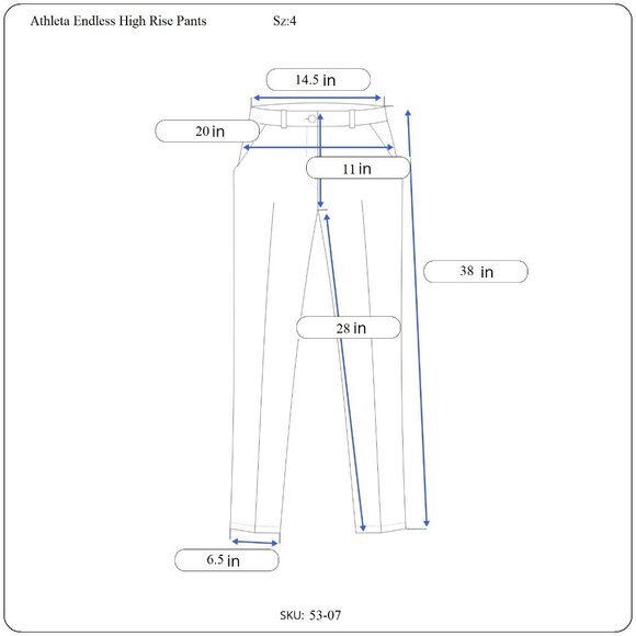 Athleta Endless High Rise Pants Sz 4 - Picture 9 of 9